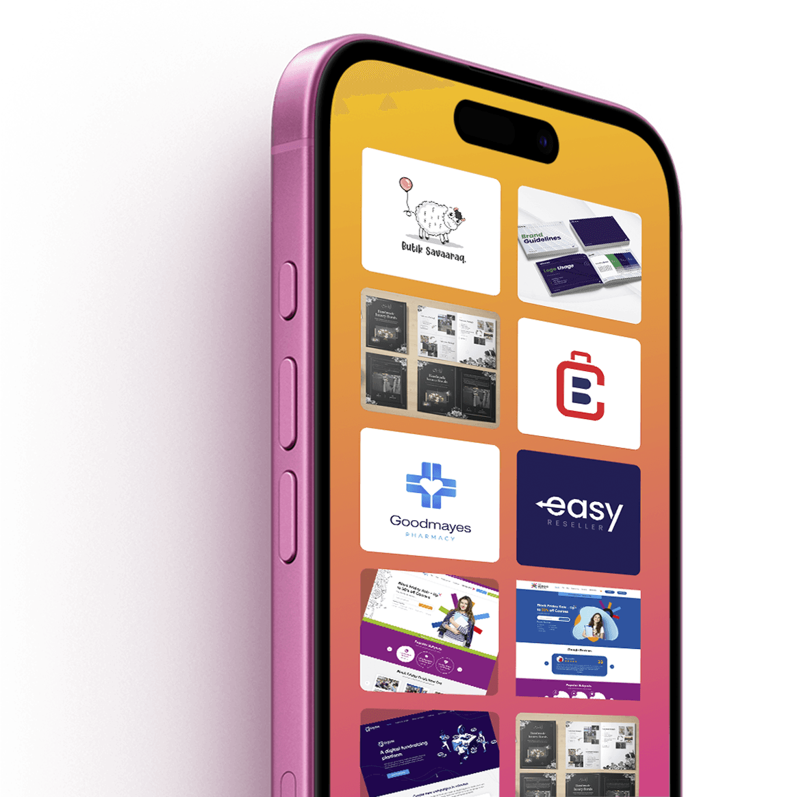 Pitch Deck Phone Element